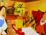 Richard White/Paige O'Hara Signed Gaston & Belle 11x14 Photo- Beckett Auth *Blue