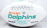 Jim Langer Autographed Miami Dolphins Logo Football W/ HOF- SGC Authenticated