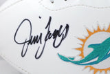 Jim Langer Autographed Miami Dolphins Logo Football W/ HOF- SGC Authenticated