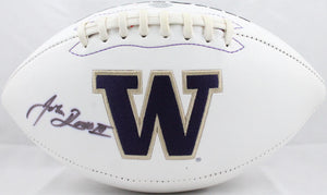 John Ross Autographed Washington Huskies Logo Football- JSA Witness Auth