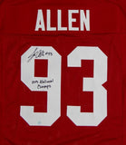 Jonathan Allen Autographed Maroon College Style Jersey w/ Natl Champ- SGC Auth