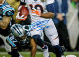 Emmanuel Sanders Autographed Broncos 8x10 SB 50 Running Photo- JSA Witness Auth