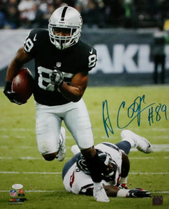 Amari Cooper Autographed Raiders 16x20 Against Texans PF. Photo- JSA W Auth