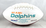 Jason Taylor Autographed Miami Dolphins Logo Football W/ HOF- JSA Witnessed