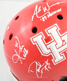 QB Legends Autographed Houston Cougars F/S Schutt Helmet - JSA W