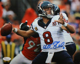 Matt Schaub Autographed 8x10 Horizontal Passing Photo- JSA W Authenticated