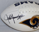 Jack Youngblood Autographed Los Angeles Rams Logo Football W/HOF- JSA W Auth