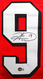 Hines Ward Autographed Red College Style Jersey- Beckett W Hologram *Black