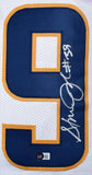 Steven Jackson Autographed White Pro Style Jersey - Beckett W Hologram *Silver