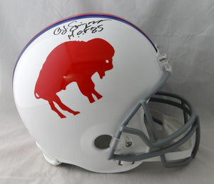 O. J. Simpson Autographed Buffalo Bills F/S 65-73 TB Helmet with HOF- JSA W Auth