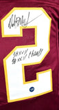 Dexter Manley Autographed Pro Style Maroon Jersey w/SB Champs- Prova *Black