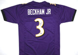 Odell Beckham Jr. Autographed Purple Pro Style Jersey-Beckett W Hologram *Black