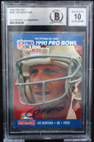 1990 Pro Set #408 Joe Montana Auto San Francisco 49ers BAS Autograph 10