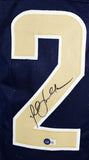 Marshall Faulk Autographed Blue/Gold Pro Style Jersey-Beckett W Hologram *Black