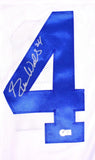 Everson Walls Autographed White Pro Style Jersey - Beckett Hologram *Silver