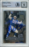 1998 Metal Universe #137 Michael Strahan New York Giants BAS Autograph 10