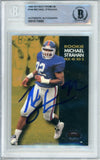 1993 Skybox Premium #144 Michael Strahan RC New York Giants BAS Autograph 10