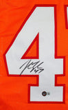 John Lynch Autographed Orange Pro Style Jersey- Beckett W Hologram *Black