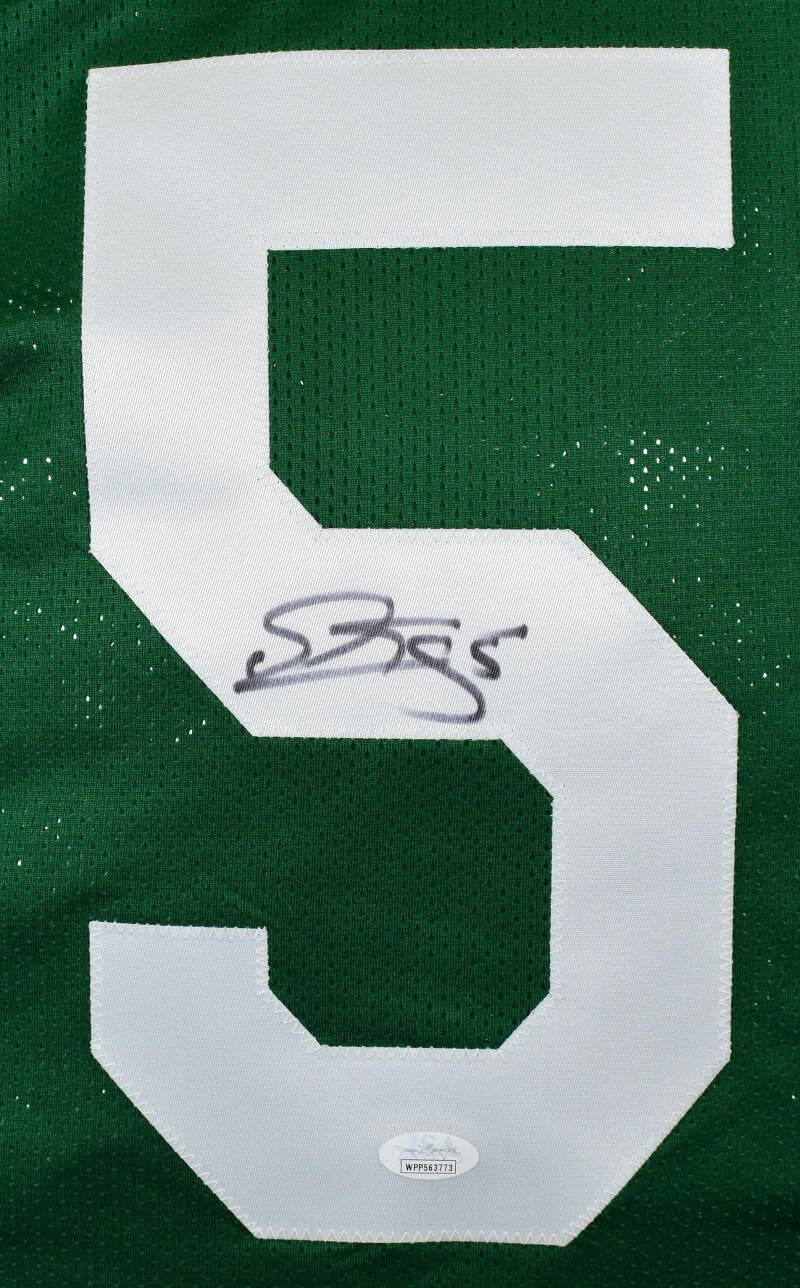 Donovan McNabb Autographed Signed Pro store Edition Green Jersey (JSA)