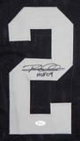 Rod Woodson Autographed Black Pro Style Jersey with HOF- JSA Witness Auth *M2