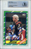 1986 Topps #255 Boomer Esiason RC Cincinnati Bengals BAS Autograph 10