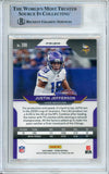 2020 Panini Orange Disco #398 Justin Jefferson RC Minnesota Vikings BAS Auto 10