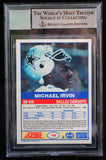 1989 Score #18 Michael Irvin Dallas Cowboys BAS Autograph 10