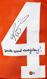 Ricky Williams Autographed Orange College Style Jersey w/SWED-Beckett Hologram