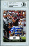 2014 Leaf TRISTAR Promo #SPJM1 Johnny Manziel RC A&M BGS Autograph 10