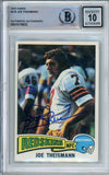 1975 Topps #416 Joe Theismann RC Washington BAS Autograph 10