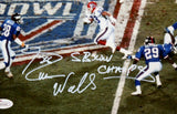 Everson Walls Signed Giants 8x10 Super Bowl Photo W/ SB Champs- JSA W Auth *Whit