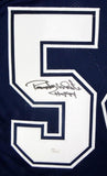 Randy White Autographed Blue Dbl Stitch Pro Style Jersey w/ HOF - JSA W Auth *5