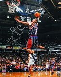 Steve Francis Signed Rockets 16x20 FP Photo Dunking vs Kings- Beckett Witness