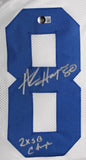 Alvin Harper Autographed White Pro Style Jersey w/SB champs-Beckett W Hologram