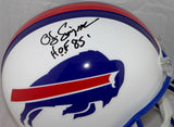 O. J. Simpson Autographed Buffalo Bills F/S 76-83 TB Helmet with HOF- JSA W Auth