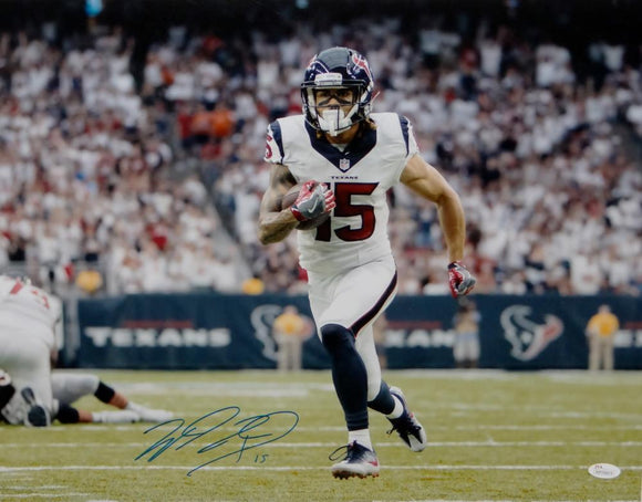 Will Fuller Autographed Houston Texans 16x20 TD Run Photo-JSA W Auth *Blue