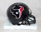 Andre Johnson Autographed Houston Texans Mini Helmet- JSA Witnessed Auth *Silver