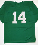 Johnny Lattner Autographed Green College Style Jersey- JSA Authenticated