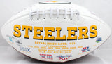 Donnie Shell Autographed Pittsburgh Steelers Logo Football- The Jersey Source Au