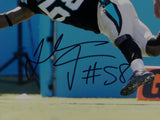 Thomas Davis Autographed Panthers 8x10 TD Diving Catch Photo JSA W Auth *Black