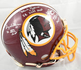 Mark Rypien Doug Williams Riggins Signed Redskins F/S Authentic Helmet - JSA W