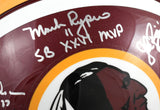 Mark Rypien Doug Williams Riggins Signed Redskins F/S Authentic Helmet - JSA W