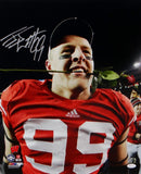 JJ Watt Signed Wisconsin Badgers 16x20 Rose Bowl PF Photo- JSA W Auth/Holo *S