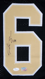 Justin Smith Autographed Black College Style Jersey- JSA Authentication *6