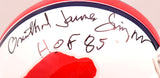 Orenthal James (OJ) Simpson Signed Bills 65-73 Mini Helmet w/ HOF- JSA W Auth *B