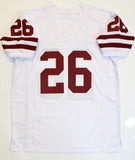 Kevin Smith Signed White College Style Jersey w/ Insc- The Jersey Source Auth *2