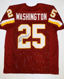 Joe Washington Autographed Maroon Pro Style Jersey- JSA Authenticated