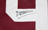 Damontre Moore Autographed Maroon College Style Jersey- TriStar Authenticated