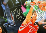 Chandler Parsons Autographed 16x20 Close Up Dunking Photo- TriStar Authenticated