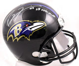 Ray Lewis Autographed Baltimore Ravens F/S Helmet w/ SB MVP- JSA Auth *White